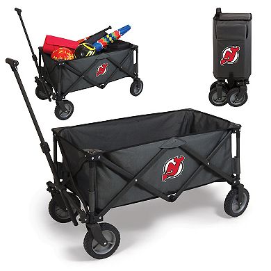 Picnic Time New Jersey Devils Adventure Wagon Portable Utility Wagon