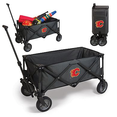 Picnic Time Adventure Calgary Flames Wagon Portable Utility Wagon