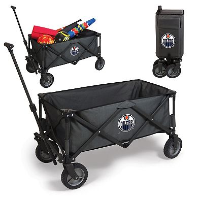 Picnic Time Edmonton Oilers Adventure Wagon Portable Utility Wagon