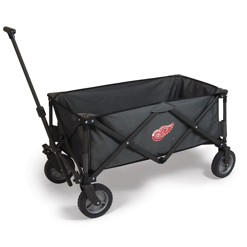 Picnic Time Detroit Red Wings Adventure Wagon Portable Utility Wagon, Med G