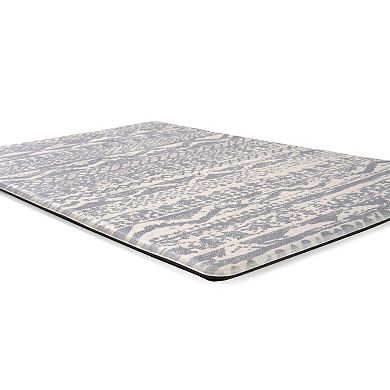 World Rug Gallery Distressed Linear Geo Anti-Fatigue Mat