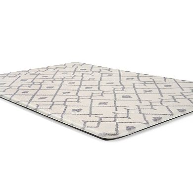 World Rug Gallery Modern Boho Trellis Anti-Fatigue Mat