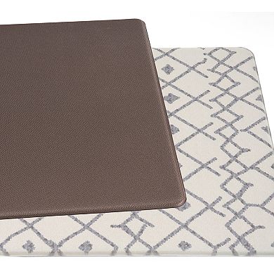 World Rug Gallery Modern Boho Trellis Anti-Fatigue Mat