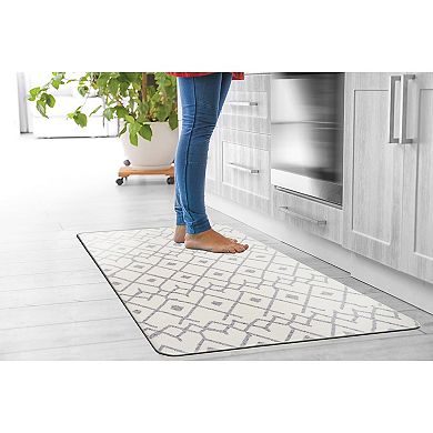 World Rug Gallery Modern Boho Trellis Anti-Fatigue Mat