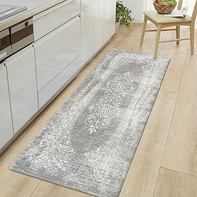 World Rug Gallery Vintage Medallion Anti-Fatigue Mat