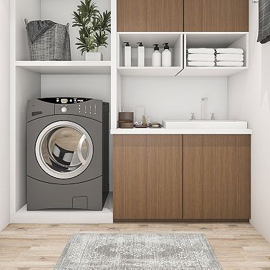 World Rug Gallery Vintage Medallion Anti-Fatigue Mat