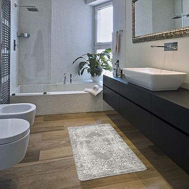 World Rug Gallery Vintage Medallion Anti-Fatigue Mat