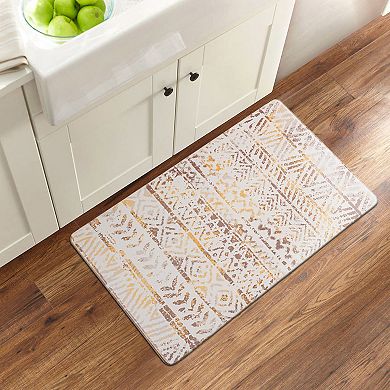 World Rug Gallery Geometric Bohemian Anti-Fatigue Mat