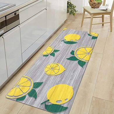 World Rug Gallery Lemon Pattern Anti-Fatigue Mat