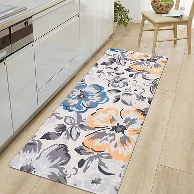 World Rug Gallery Modern Floral Anti-Fatigue Mat