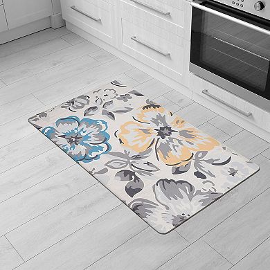 World Rug Gallery Modern Floral Anti-Fatigue Mat