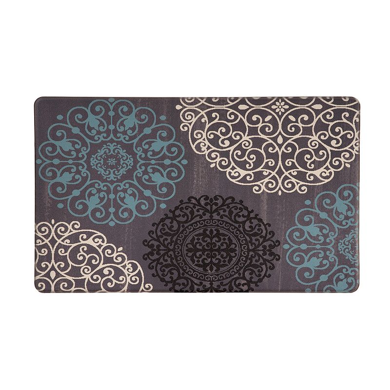 Contemporary Modern Floral Anti Fatigue Standing Mat 