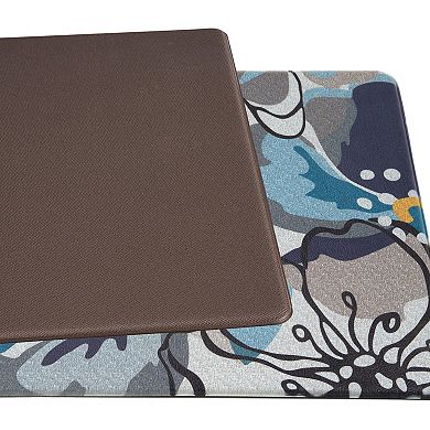 World Rug Gallery Modern Large Floral Anti-Fatigue Mat