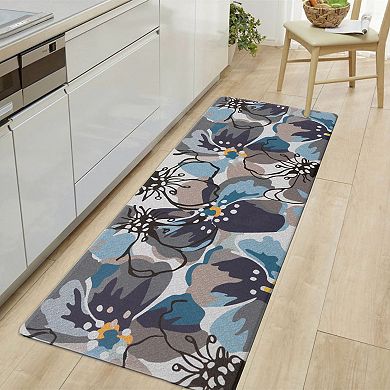 World Rug Gallery Modern Large Floral Anti-Fatigue Mat