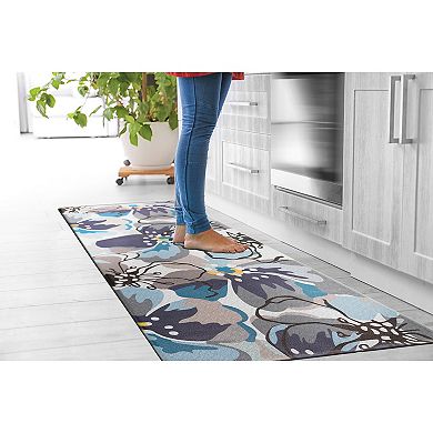 World Rug Gallery Modern Large Floral Anti-Fatigue Mat