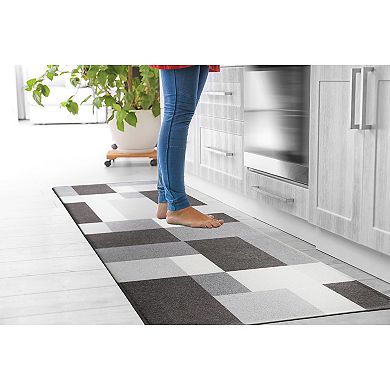 World Rug Gallery Modern Boxes Anti-Fatigue Mat