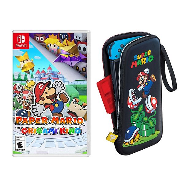 maintain Outgoing Snazzy Paper Mario: The Origami King Game & Super Mario Traveler Slim Case for Nintendo  Switch