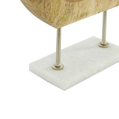 Stella & Eve Aluminum Sculpture with Silver Bird Center