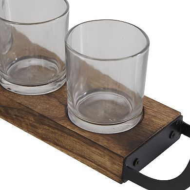 Stella & Eve Small Farmhouse Glass Candle Holder 8-piece Set
