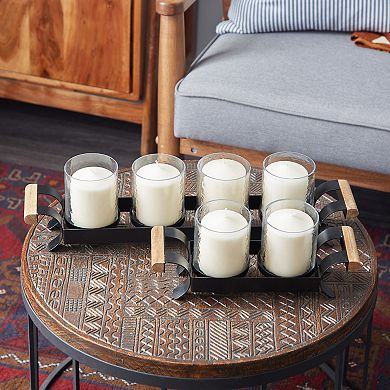 Stella & Eve Small Tea Light Glass Candle Holder 2-piece Set