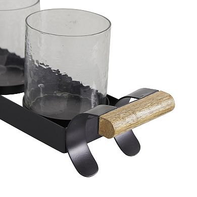 Stella & Eve Small Tea Light Glass Candle Holder 2-piece Set