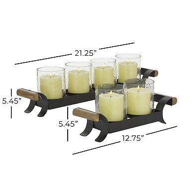 Stella & Eve Small Tea Light Glass Candle Holder 2-piece Set