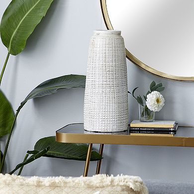 Stella & Eve White Terra Cotta Country Cottage Vase