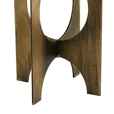 Stella & Eve Antique Gold Arched Metal Candle Holder 3-piece Set