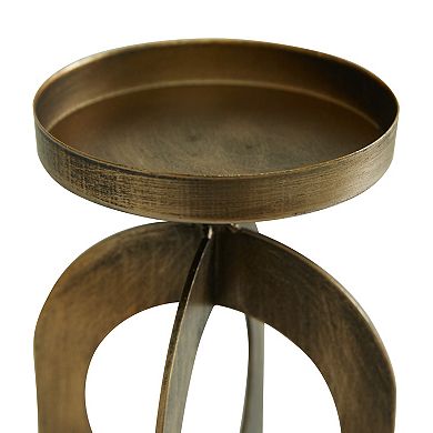 Stella & Eve Antique Gold Arched Metal Candle Holder 3-piece Set