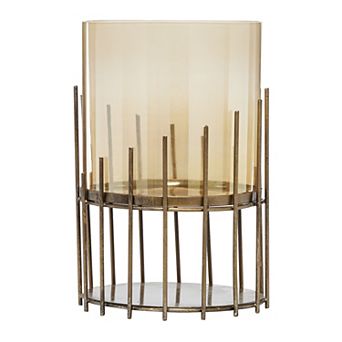 Stella & Eve Gold Glass Contemporary Candlestick Holder
