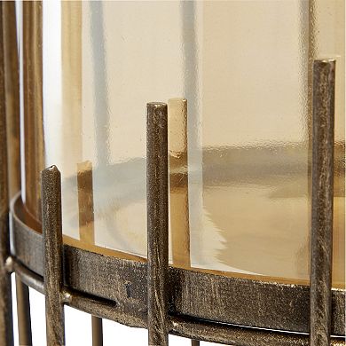 Stella & Eve Gold Glass Contemporary Candlestick Holder