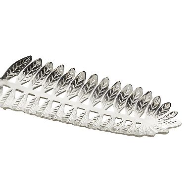 Stella & Eve Aluminum Leaf Decorative Tray 2-piece Set