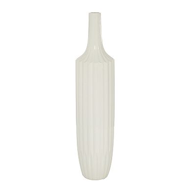 Stella & Eve White Ceramic Modern Vase