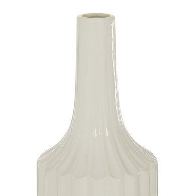 Stella & Eve White Ceramic Modern Vase