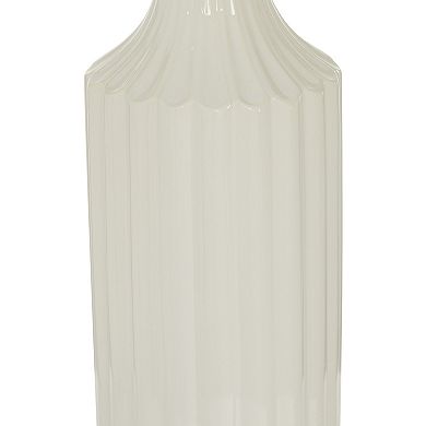 Stella & Eve White Ceramic Modern Vase