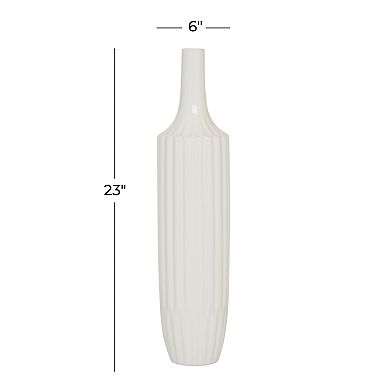 Stella & Eve White Ceramic Modern Vase