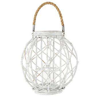 Stella & Eve Large Woven Rattan Lantern