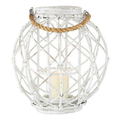 Stella & Eve Large Woven Rattan Lantern