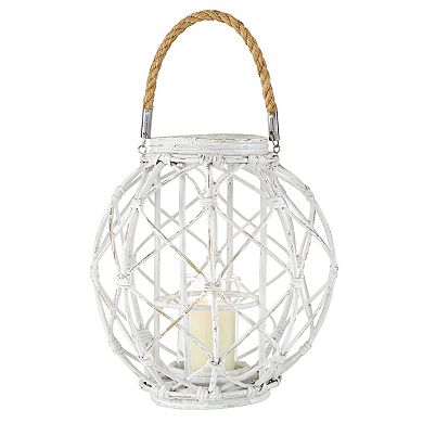 Stella & Eve Large Woven Rattan Lantern