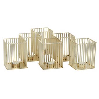 Stella & Eve Modern Metal Square Votive Candle Holder 3 pc Set