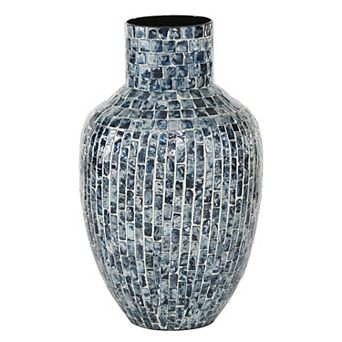 Stella & Eve Blue Mother-of-Pearl Coastal Vase