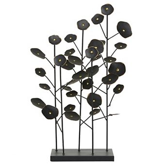 Stella & Eve Black Metal Contemporary Nature Sculpture