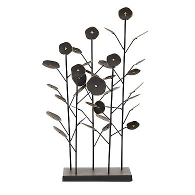Stella & Eve Black Metal Contemporary Nature Sculpture
