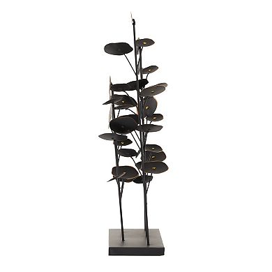 Stella & Eve Black Metal Contemporary Nature Sculpture