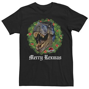 Men's Jurassic Park Christmas Merry Rexmas Tee