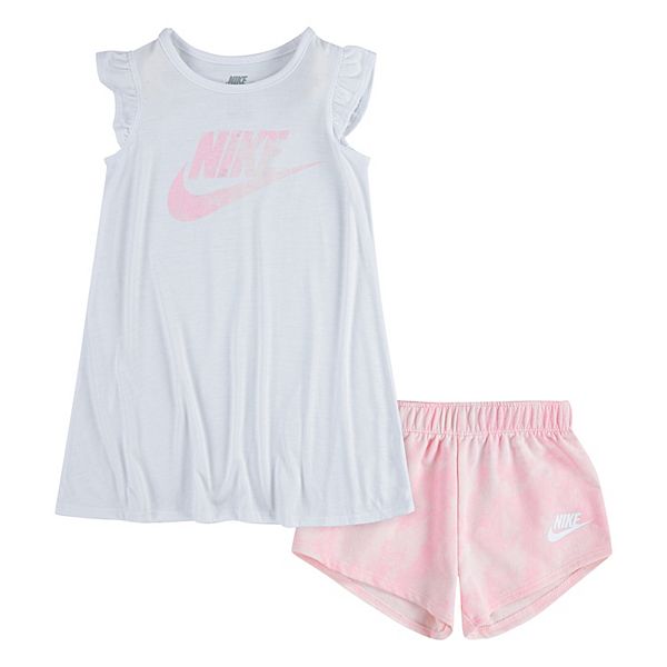 Toddler Girl Nike Flutter Sleeve Tee & Shorts Set