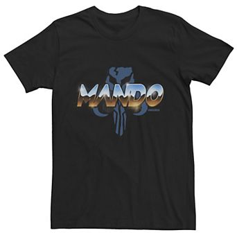 Men's Star Wars Mando Chrome Logo Tee