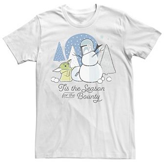 Men's Star Wars Christmas The Child Tis The Season For The Bounty Tee