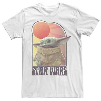 Men's Star Wars The Mandalorian Child Vintage Logo Tee