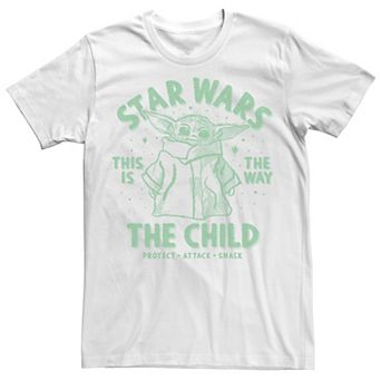 Men's Star Wars The Mandalorian Brain Child Poster Tee